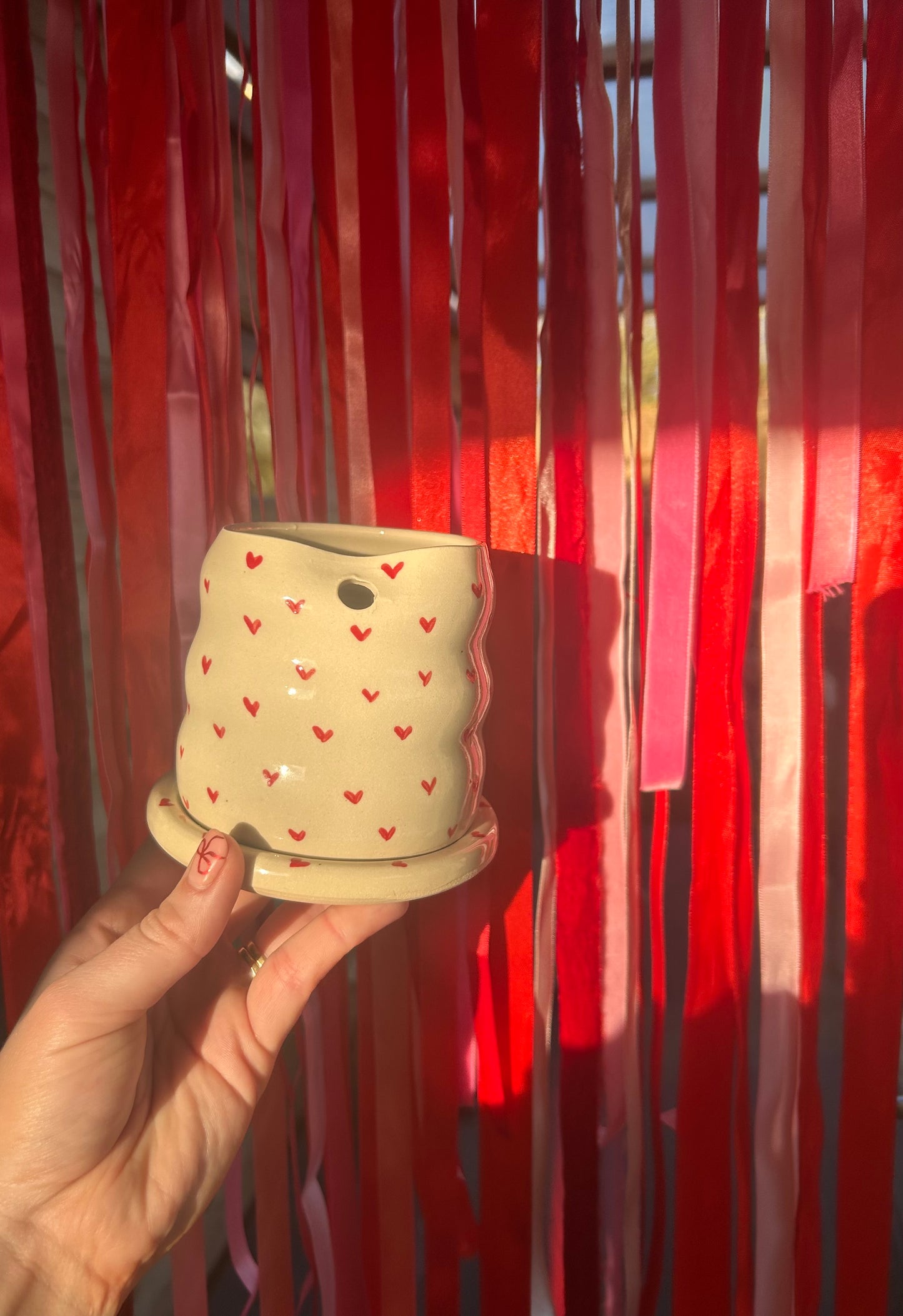 heart straw tumbler