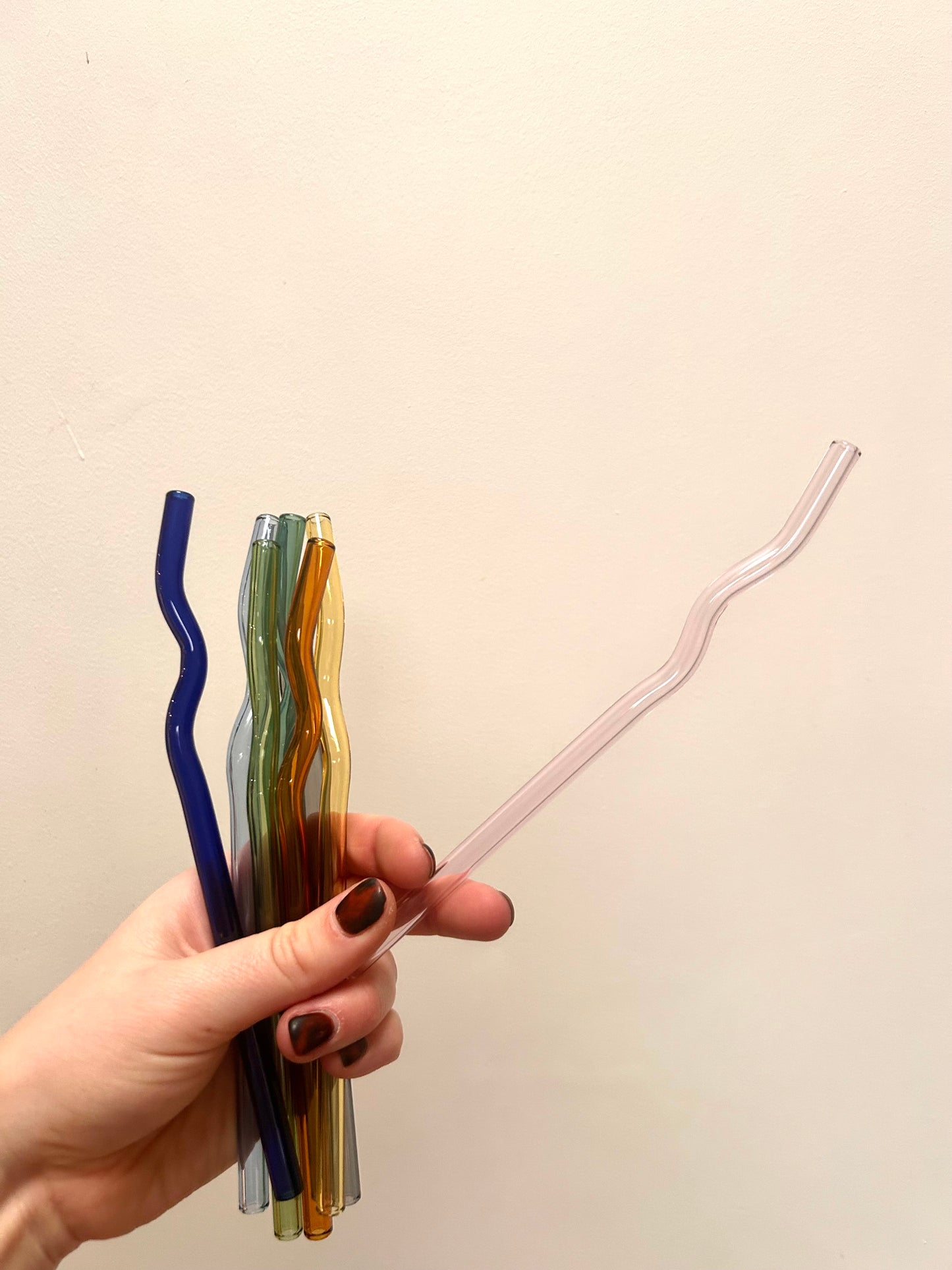 Wavy Glass Straw