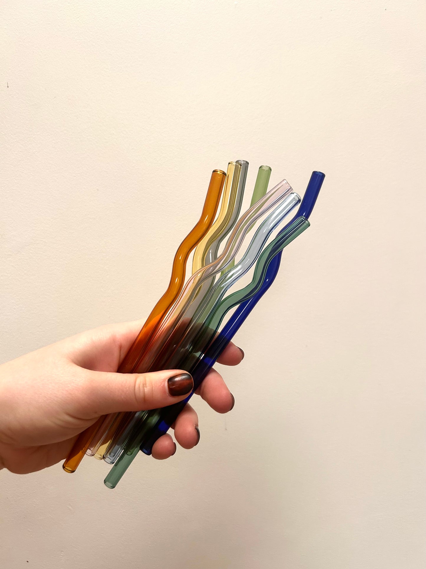 Wavy Glass Straw
