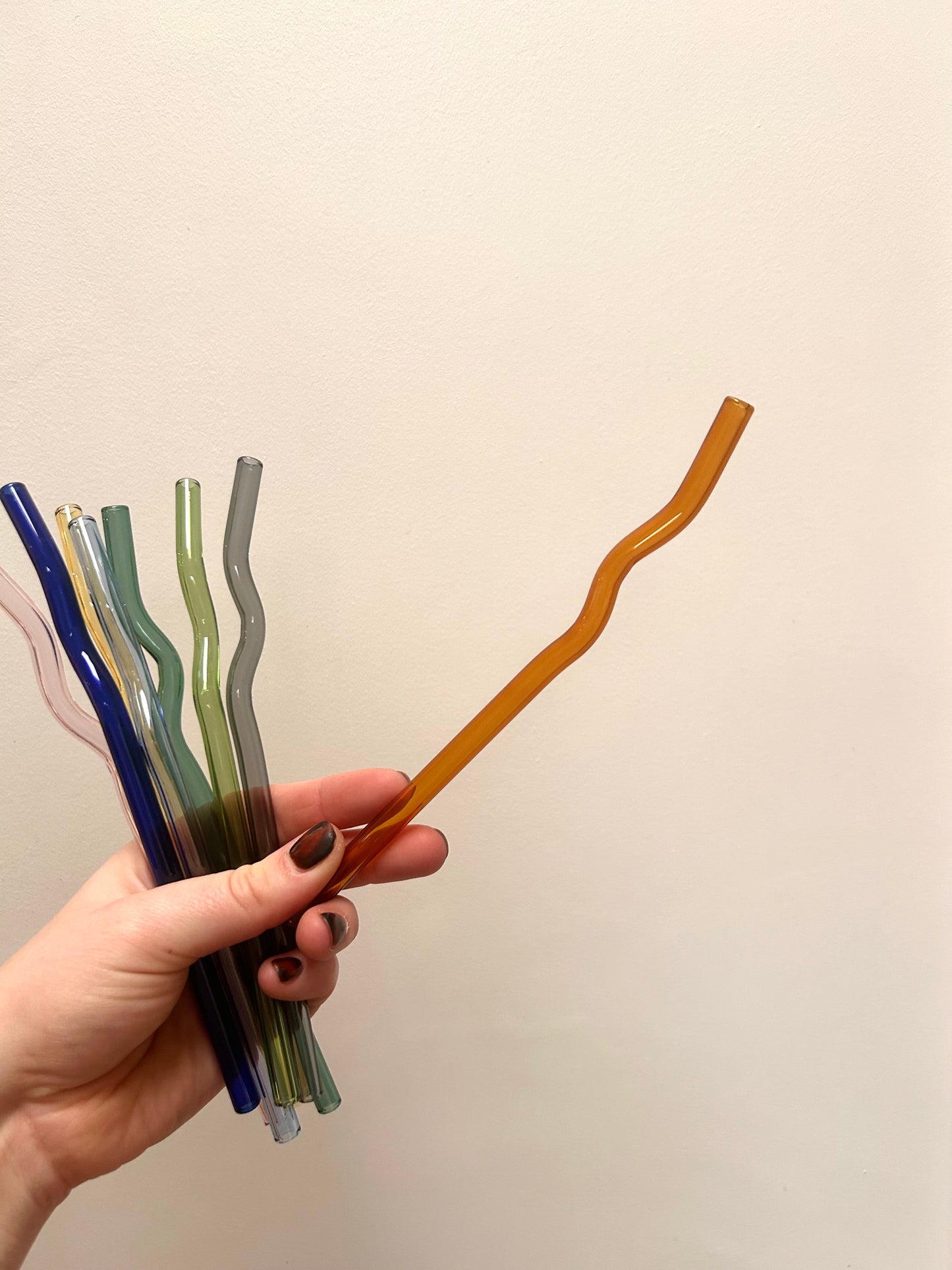 Wavy Glass Straw