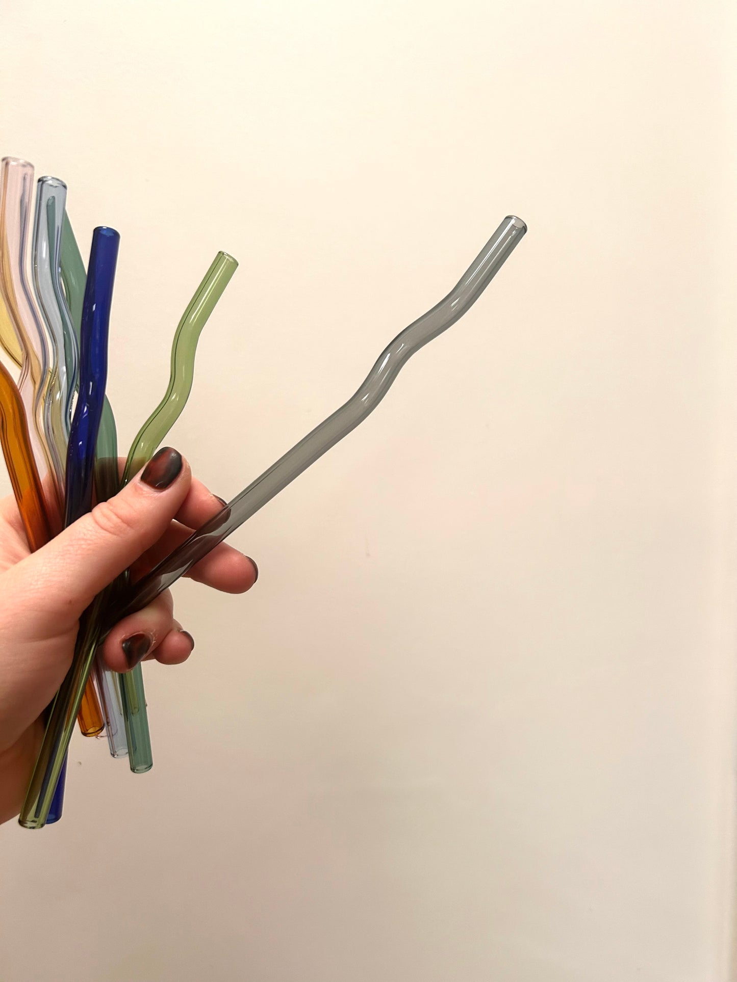 Wavy Glass Straw