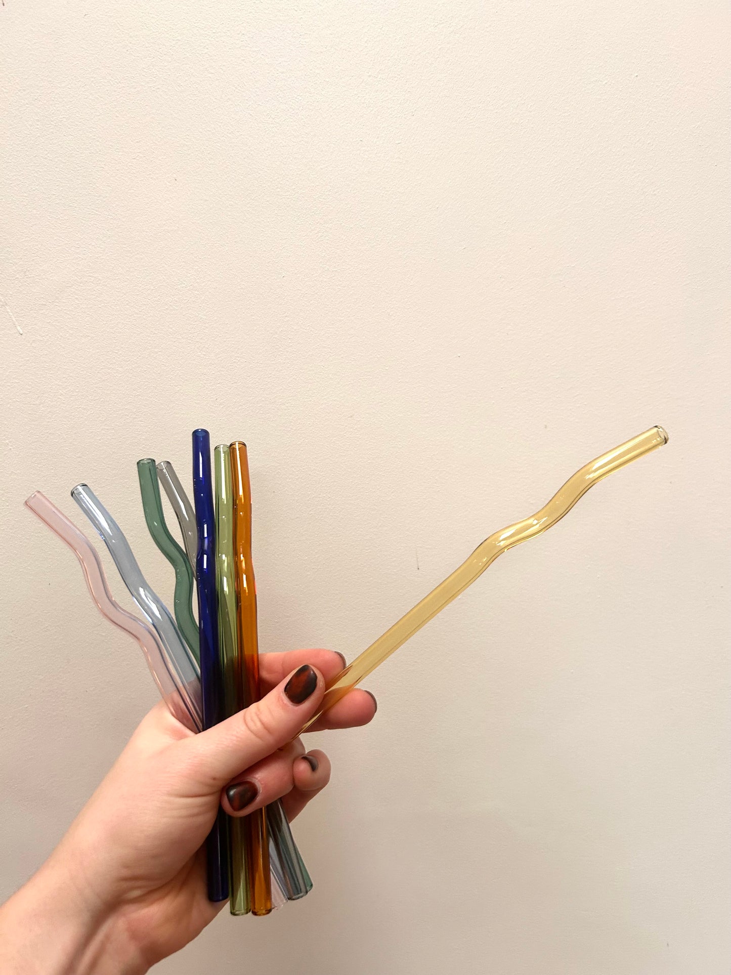 Wavy Glass Straw