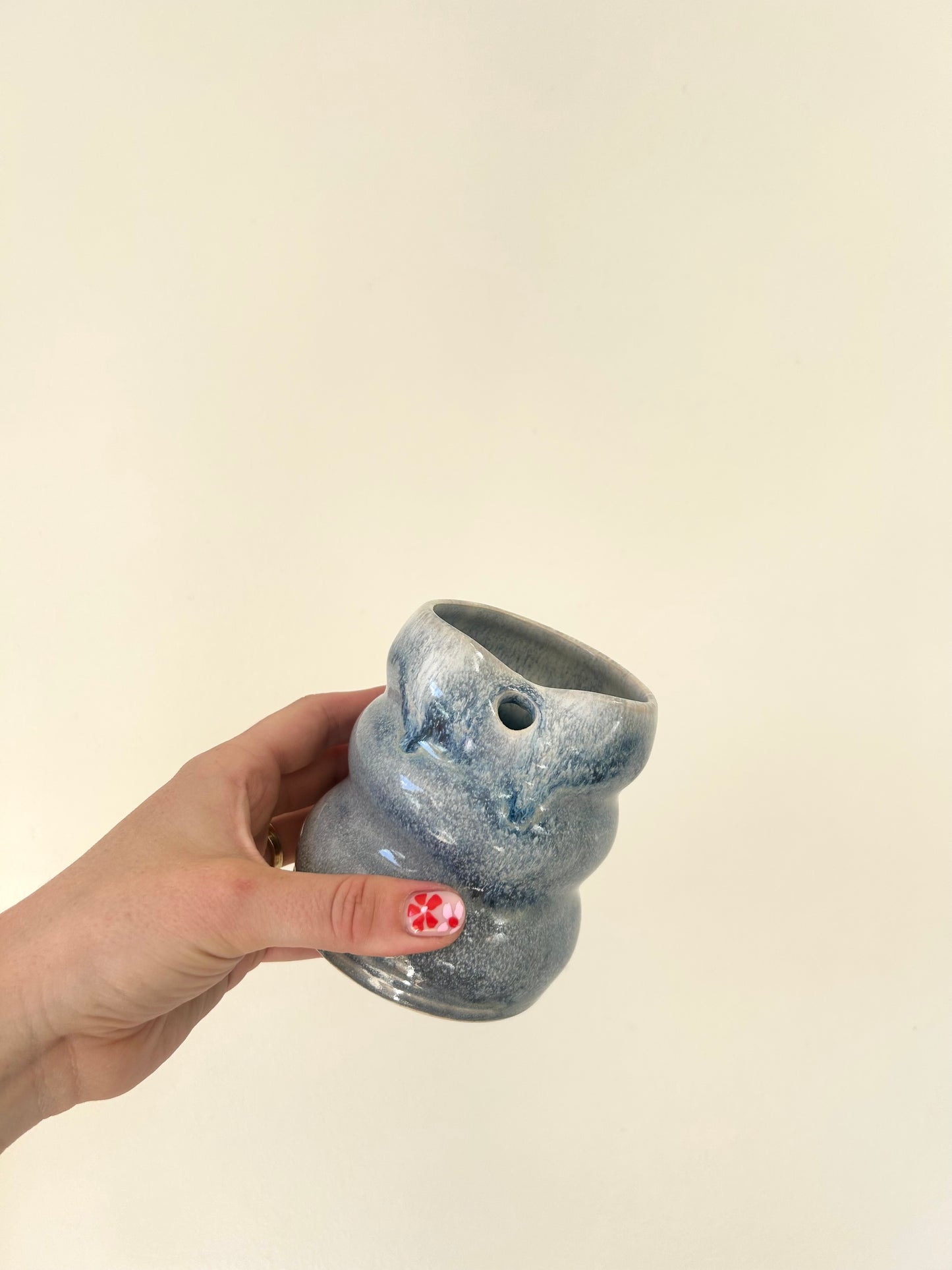 straw tumbler in ocean haze