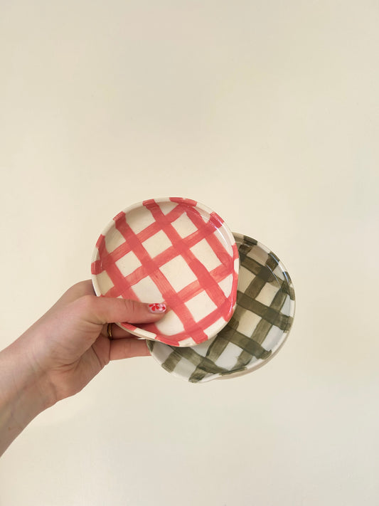 gingham spoon rest