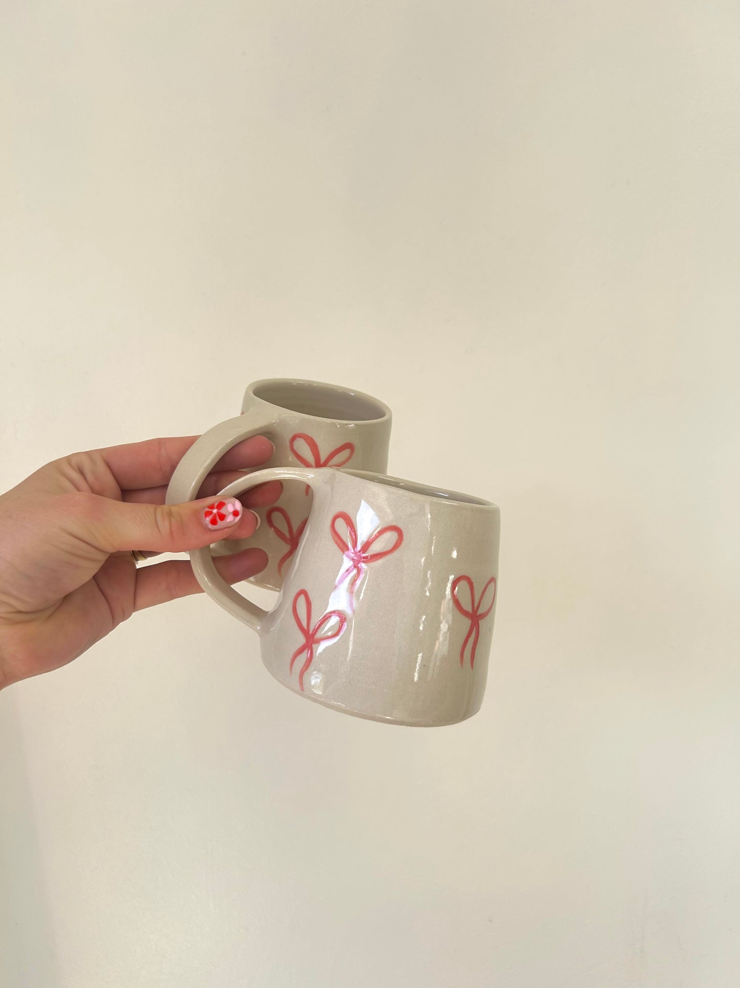 pink ribbon mug 🎀