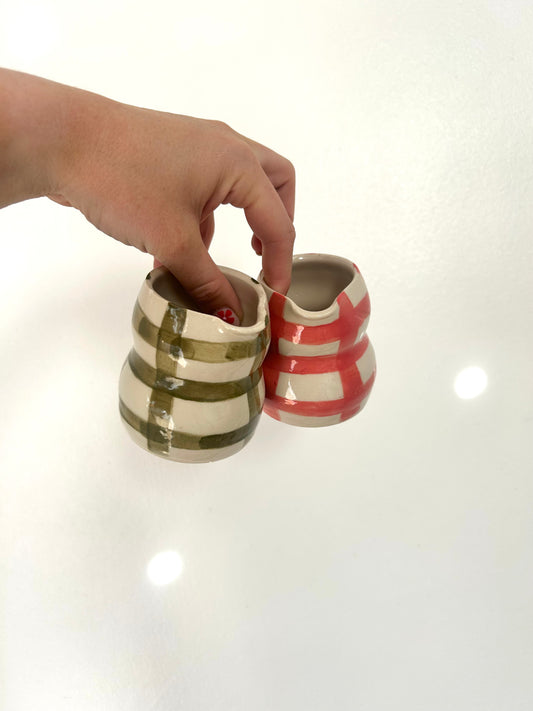 gingham jug