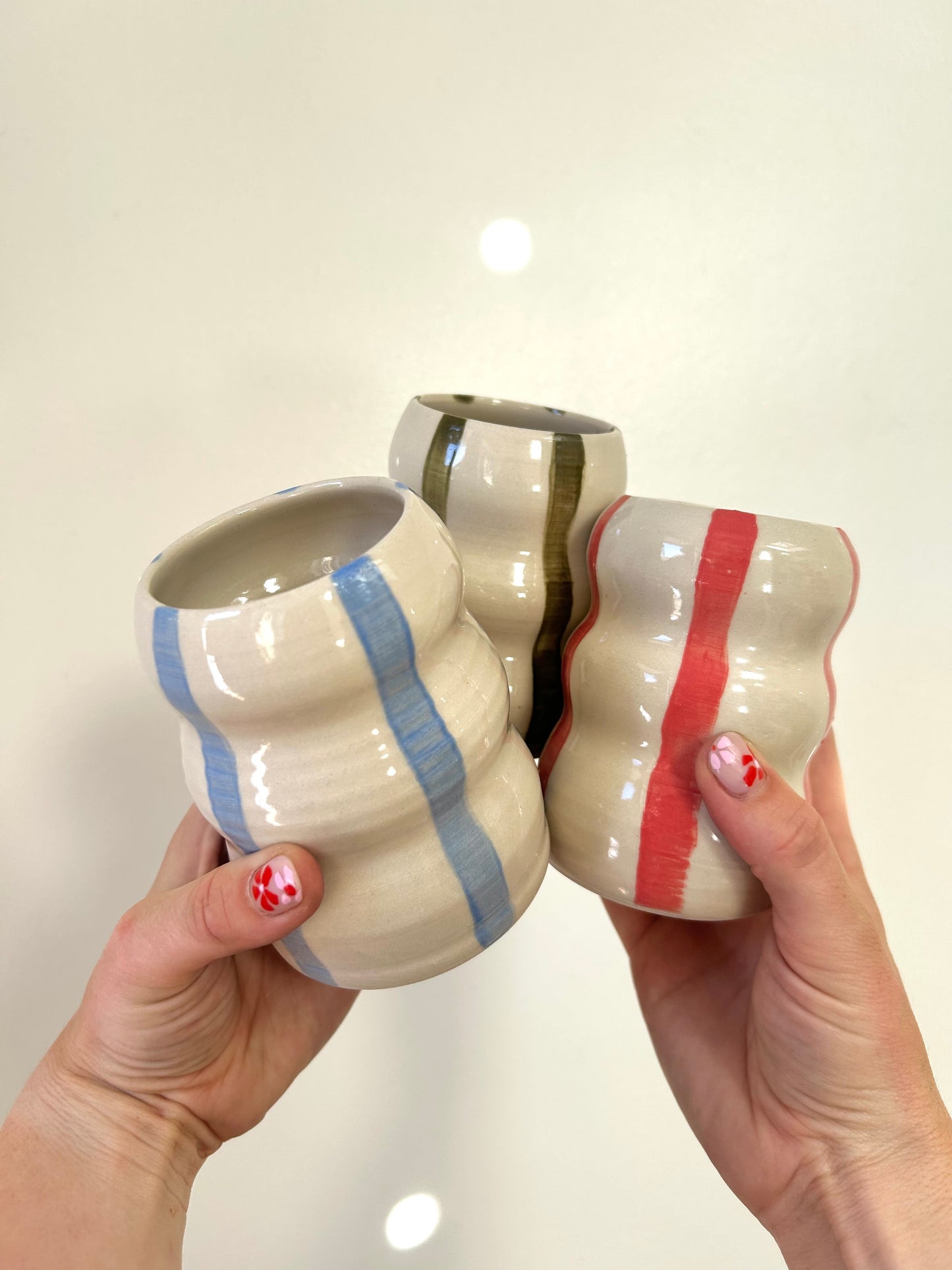 wavy bud vase
